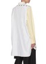 Back View - Click To Enlarge - LOEWE - Colourblock asymmetric bib Anagram embroidered shirt