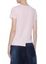 Back View - Click To Enlarge - LOEWE - Asymmetric hem anagram embroidered T-shirt