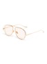 Main View - Click To Enlarge Main View - Click To Enlarge - FIXXATIVE - 'Azulejo' floating lenses metal aviator sunglasses