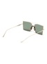 Figure View - Click To Enlarge - FIXXATIVE - 'Belem' metal oversized square aviator sunglasses