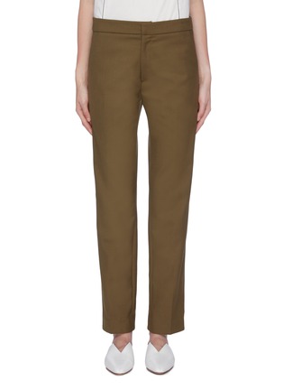 Main View - Click To Enlarge - THOMAS PUTTICK - Split cuff wool twill suiting pants
