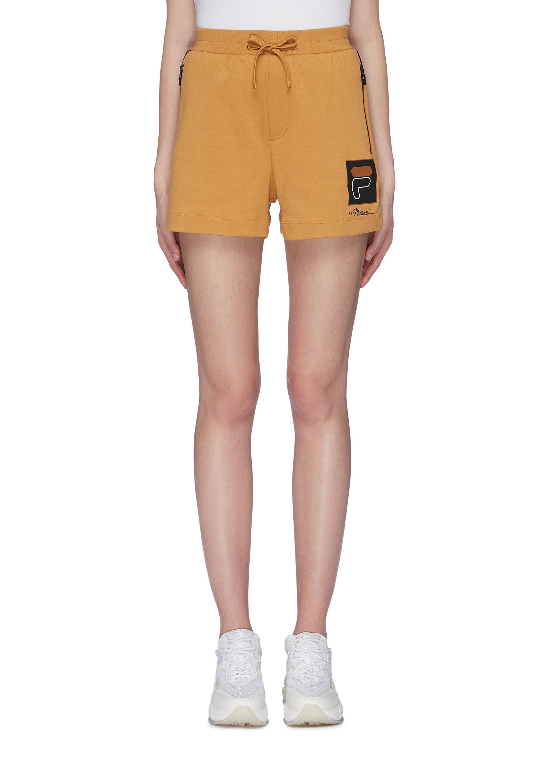 Logo print zip pocket sweat shorts by Fila X 3.1 Phillip Lim