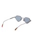 Figure View - Click To Enlarge - PEPPERTINT - 'Bundy' mirror metal angular frame sunglasses