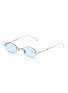 Main View - Click To Enlarge - PEPPERTINT - 'Abbot Kinney' rimless metal octagonal frame sunglasses