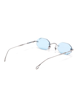 Figure View - Click To Enlarge - PEPPERTINT - 'Abbot Kinney' rimless metal octagonal frame sunglasses