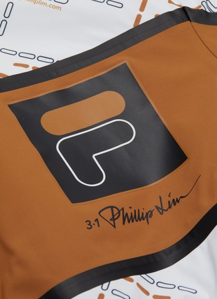  - FILA X 3.1 PHILLIP LIM - Mix logo print contrast panel cropped windbreaker jacket