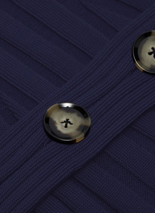  - PROENZA SCHOULER - Sash tie waist button panel ribbed sweater