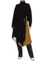 Figure View - Click To Enlarge - PROENZA SCHOULER - Asymmetric panelled pleated midi skirt