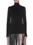Main View - Click To Enlarge - PROENZA SCHOULER - Feather trim sleeve turtleneck long top