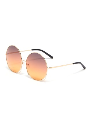 Main View - Click To Enlarge - MATTHEW WILLIAMSON - Cutout metal oversized round sunglasses