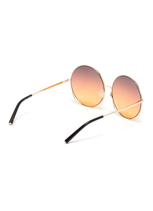 Figure View - Click To Enlarge - MATTHEW WILLIAMSON - Cutout metal oversized round sunglasses