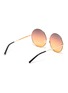 Figure View - Click To Enlarge - MATTHEW WILLIAMSON - Cutout metal oversized round sunglasses