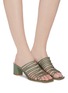 Figure View - Click To Enlarge - AEYDE - 'Pearl' strappy leather sandals