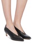 Figure View - Click To Enlarge - AEYDE - 'Camilla' choked-up leather pumps