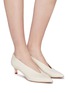 Figure View - Click To Enlarge - AEYDE - 'Camilla' choked-up leather pumps