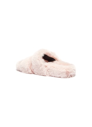  - STELLA LUNA - Turnlock buckle faux fur slide sandals