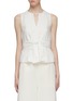 Main View - Click To Enlarge - VINCE - Sash tie waist pinstripe tank top