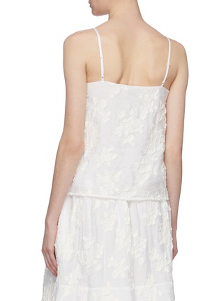 Back View - Click To Enlarge - VINCE - Floral jacquard camisole top