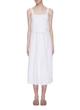 Main View - Click To Enlarge Main View - Click To Enlarge - VINCE - Tie sleeveless midi dress