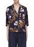 Main View - Click To Enlarge - VINCE - Tropical graphic print silk satin pyjama shirt