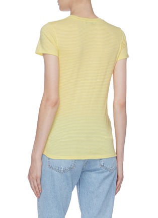 Back View - Click To Enlarge - VINCE - Stripe T-shirt