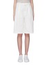 Main View - Click To Enlarge - VINCE - Belted oversized cotton-linen shorts
