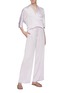 Figure View - Click To Enlarge - VINCE - Silk satin pyjama shirt