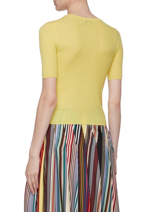 Back View - Click To Enlarge - VINCE - Cashmere rib knit top
