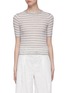 Main View - Click To Enlarge - VINCE - Stripe cashmere rib knit top