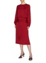 Figure View - Click To Enlarge - JOSEPH - 'Renne' sleeve tie cady skirt