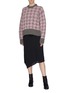 Figure View - Click To Enlarge - JOSEPH - 'Pied De Poule' houndstooth check Merino wool sweater