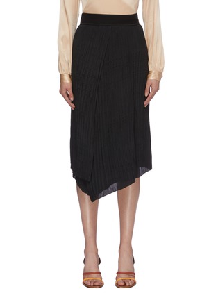 Main View - Click To Enlarge Main View - Click To Enlarge - VINCE - Crinkled pleated asymmetric skirt