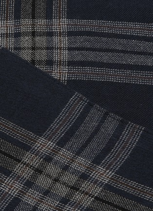  - VINCE - Crossover check plaid blouse