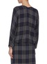 Back View - Click To Enlarge - VINCE - Crossover check plaid blouse
