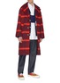 Figure View - Click To Enlarge - MARNI - Contrast check plaid panel shirt