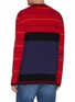 Back View - Click To Enlarge - MARNI - Colourblock stripe wool sweater