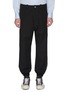 Main View - Click To Enlarge - MARNI - Stripe outseam contrast topstitching pants