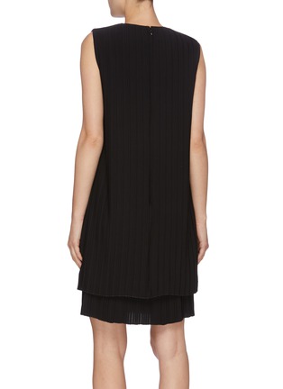Back View - Click To Enlarge - VICTORIA, VICTORIA BECKHAM - Layered pleated crepe sleeveless dress