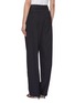 Back View - Click To Enlarge - VICTORIA, VICTORIA BECKHAM - Logo waistband pleated pants