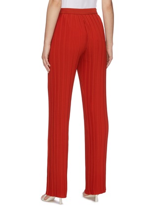 Back View - Click To Enlarge - VICTORIA, VICTORIA BECKHAM - Pleated crepe straight leg pants