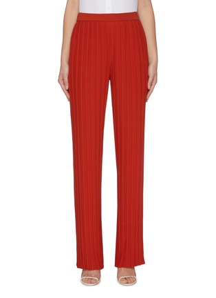 Main View - Click To Enlarge - VICTORIA, VICTORIA BECKHAM - Pleated crepe straight leg pants