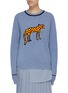 Main View - Click To Enlarge - VICTORIA, VICTORIA BECKHAM - Spotted creature patch lambswool sweater