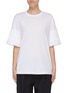 Main View - Click To Enlarge - VICTORIA, VICTORIA BECKHAM - Tiered pleated sleeve T-shirt
