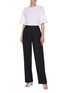 Figure View - Click To Enlarge - VICTORIA, VICTORIA BECKHAM - Tiered pleated sleeve T-shirt