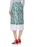Back View - Click To Enlarge - VICTORIA, VICTORIA BECKHAM - Abstract floral print pleated layered skirt