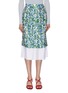 Main View - Click To Enlarge - VICTORIA, VICTORIA BECKHAM - Abstract floral print pleated layered skirt