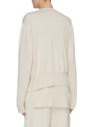 Back View - Click To Enlarge - MS MIN - Tie side panelled sweater