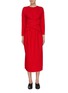 Main View - Click To Enlarge - MS MIN - Tie back cross waist dress