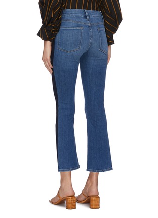 Back View - Click To Enlarge - FRAME - 'Le Crop Mini' contrast outseam bootcut jeans