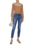 Figure View - Click To Enlarge - FRAME - 'Le High Skinny' stripe outseam jeans